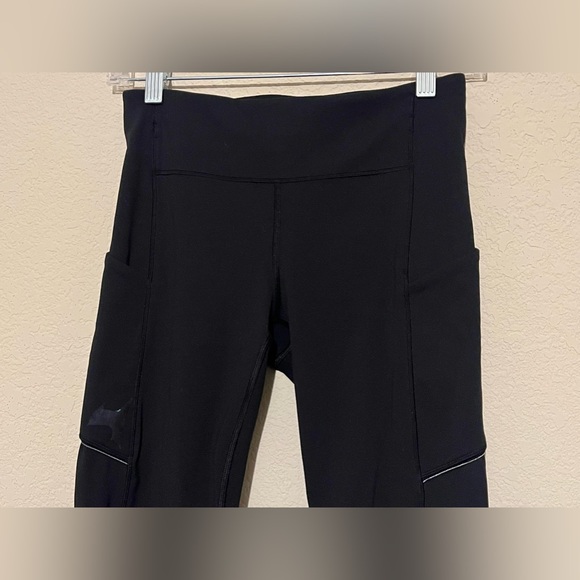 Lululemon Athletica Fast and Free Leggings Women’s Size 4 Black - Picture 3 of 7